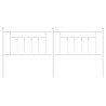 Cabeceira de cama 200 cm metal branco 4