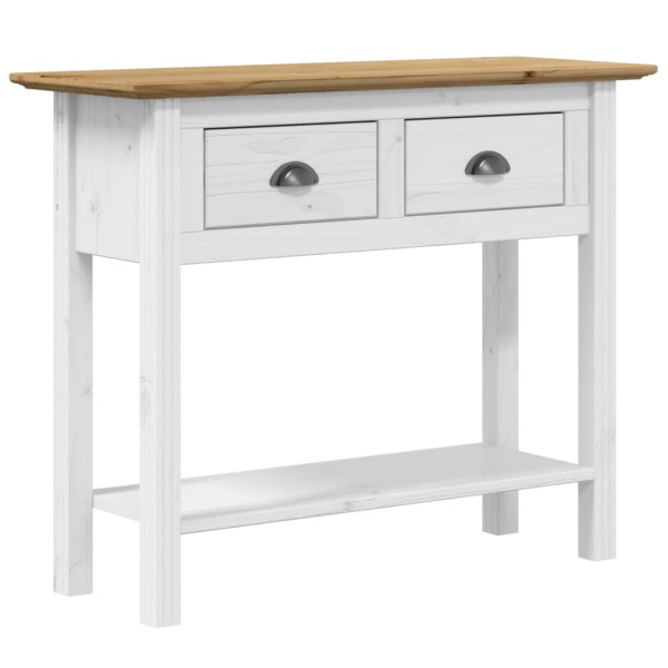 Mesa consola BODO madera maciza de pino marrón 90x34.5x73 cm M 2
