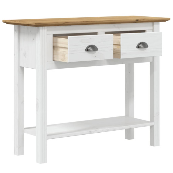 Mesa consola BODO madera maciza de pino marrón 90x34.5x73 cm M 4