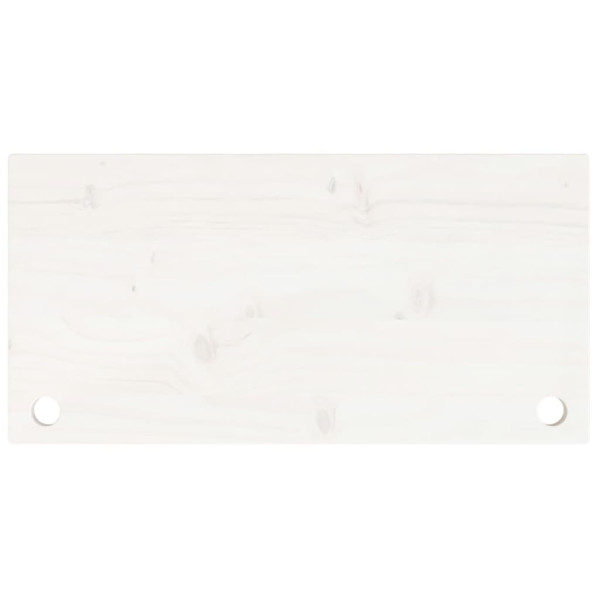 Tablero de escritorio madera maciza de pino blanco 80x40x2.5 cm M 4