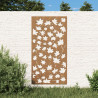 Adorno de pared jardín acero corten diseño hoja arce 105x55 cm 1