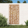 Adorno de pared de jardín acero corten diseño bambú 105x55 cm 1