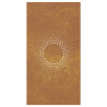Adorno de pared de jardín acero corten diseño sol 105x55 cm 4