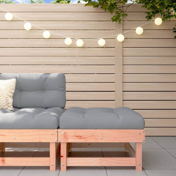 Taburete de jardín con cojín madera maciza de abeto de Douglas D