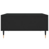 Mesa de centro 60x60x30 cm derivados de madeira preto 5