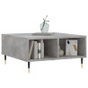 Mesa de centro madera de ingeniería gris hormigón 60x60x30 cm 3