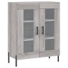 Aparador de madera de ingeniería gris Sonoma 69.5x34x90 cm 2