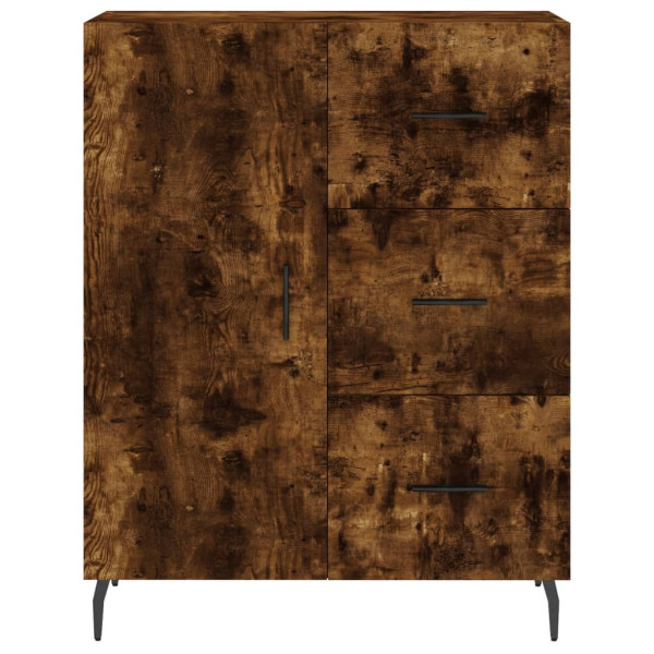 Aparador de madera de ingeniería roble ahumado 69.5x34x90 cm M 5