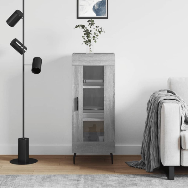 Aparador madera de ingeniería gris Sonoma 34.5x34x90 cm D