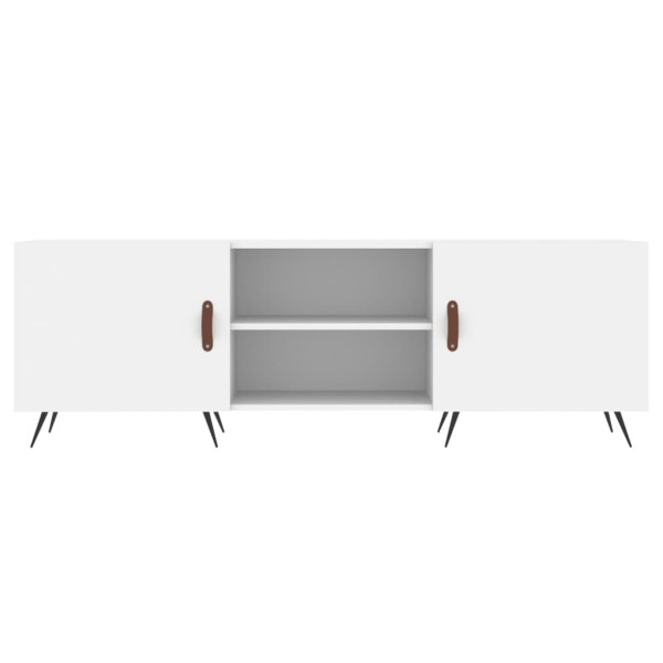 Mueble para TV madera de ingeniería blanco 150x30x50 cm M 5