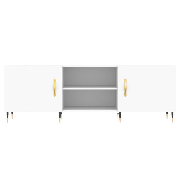 Mueble para TV madera de ingeniería blanco 150x30x50 cm M 5