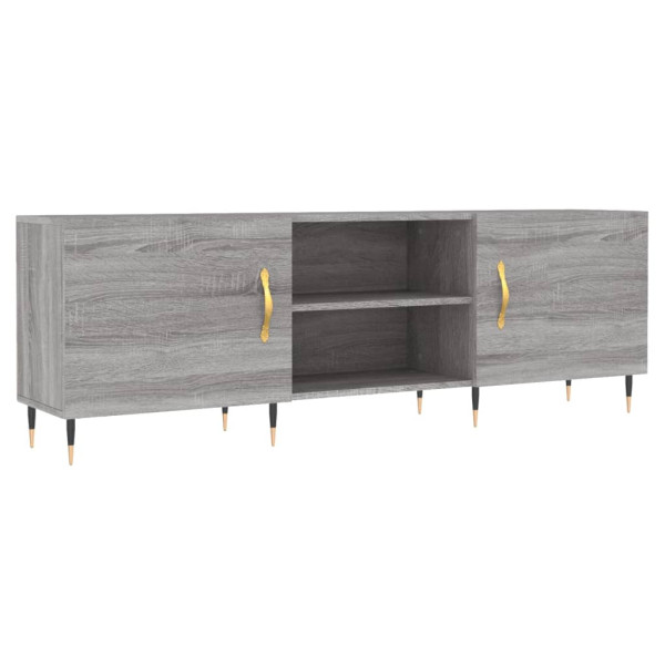 Mueble para TV madera de ingeniería gris Sonoma 150x30x50 cm M 2