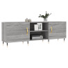 Mueble para TV madera de ingeniería gris Sonoma 150x30x50 cm 3