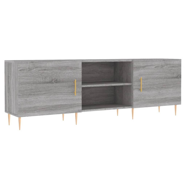 Mueble para TV madera de ingeniería gris Sonoma 150x30x50 cm M 2