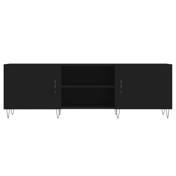 Móvel para TV 150x30x50 cm derivados de madeira preto M 5