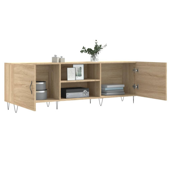 Mueble para TV madera de ingeniería roble Sonoma 150x30x50 cm M 4