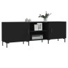 Mueble para TV madera de ingeniería negro 150x30x50 cm 3