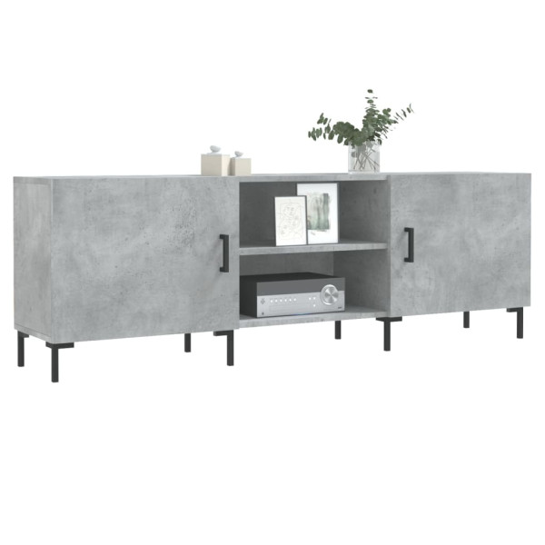 Mueble de TV madera de ingeniería gris hormigón 150x30x50 cm M 3