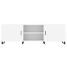 Móvel para TV 150x30x50 cm derivados de madeira branco 5