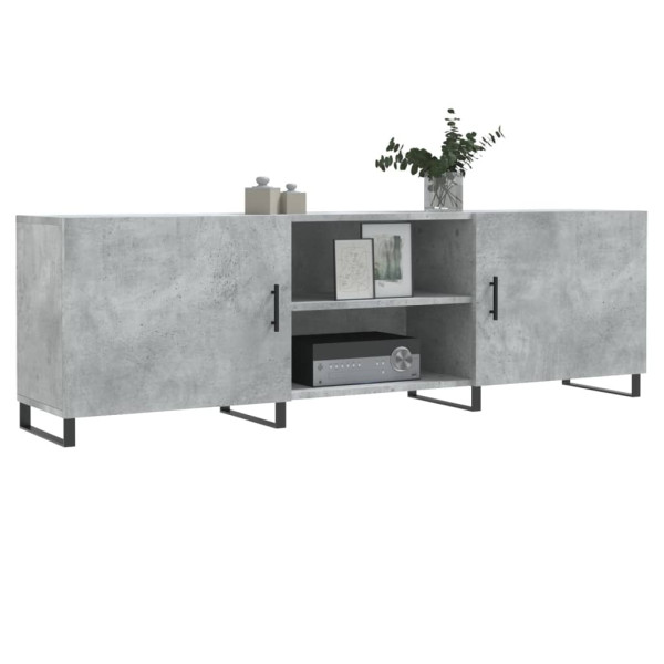 Mueble de TV madera de ingeniería gris hormigón 150x30x50 cm M 3