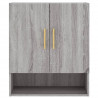 Armario de pared madera de ingeniería gris Sonoma 60x31x70 cm 5