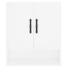 Armário parede 60x31x70 cm derivados de madeira branco 5