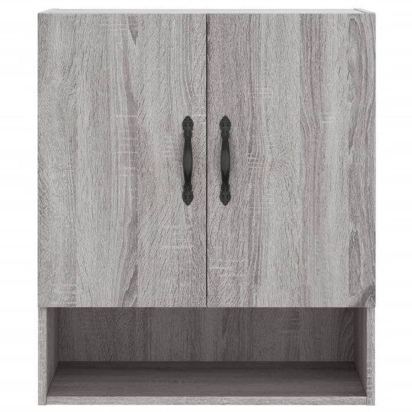 Armario de pared madera de ingeniería gris Sonoma 60x31x70 cm M 5