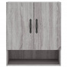 Armario de pared madera de ingeniería gris Sonoma 60x31x70 cm 5