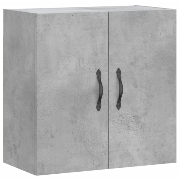 Armario de pared madera de ingeniería gris hormigón 60x31x60 cm M 2
