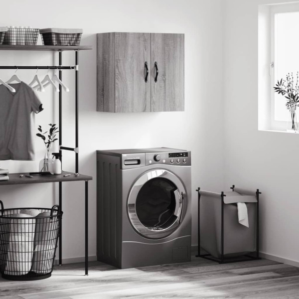 Armario de pared madera de ingeniería gris Sonoma 60x31x60 cm D