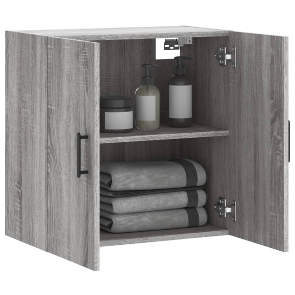 Armario de pared madera de ingeniería gris Sonoma 60x31x60 cm M 4