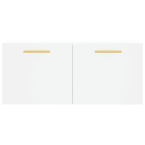 Armario de pared madera de ingeniería blanco 80x36.5x35 cm M 5