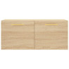 Armario de pared madera ingeniería roble Sonoma 80x36.5x35 cm 5
