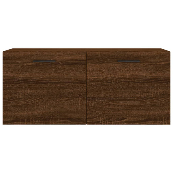 Armario de pared madera ingeniería marrón roble 80x36.5x35 cm M 5