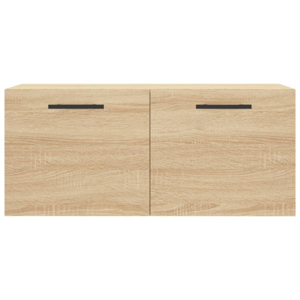 Armario de pared madera ingeniería roble Sonoma 80x36.5x35 cm M 5