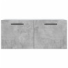 Armario de pared madera ingeniería gris hormigón 80x36.5x35 cm 5