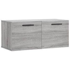 Armario de pared madera de ingeniería gris Sonoma 80x36.5x35 cm H