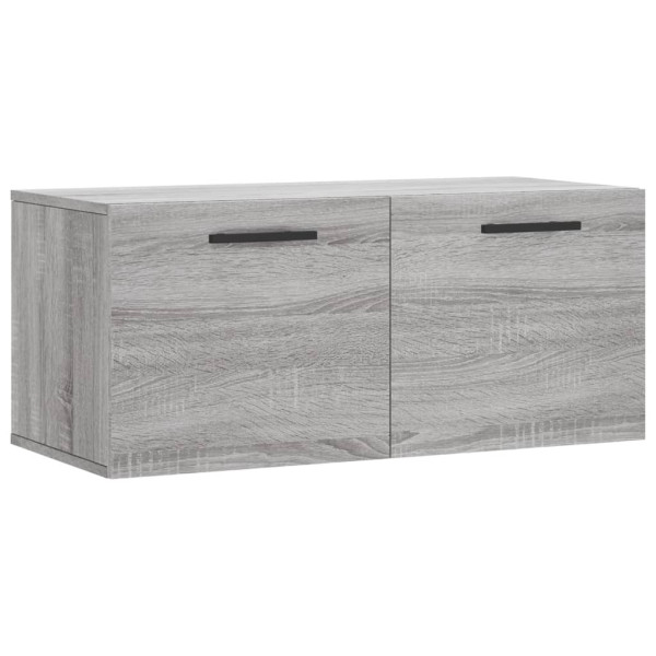 Armario de pared madera de ingeniería gris Sonoma 80x36.5x35 cm M 2