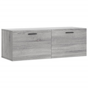 Armario de pared madera ingeniería gris Sonoma 100x36.5x35 cm H