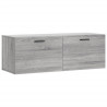 Armario de pared madera ingeniería gris Sonoma 100x36.5x35 cm 2