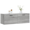 Armario de pared madera ingeniería gris Sonoma 100x36.5x35 cm 3
