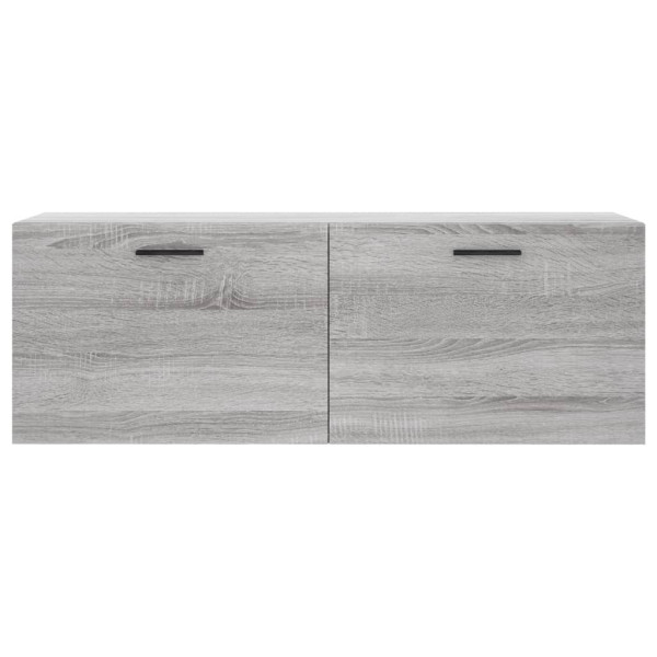 Armario de pared madera ingeniería gris Sonoma 100x36.5x35 cm M 5