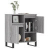 Aparador de madera contrachapada gris Sonoma 60x35x70 cm 4