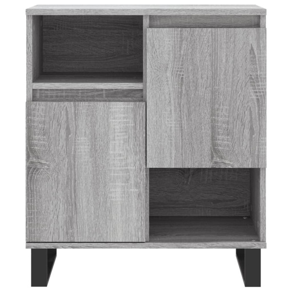 Aparador de madera contrachapada gris Sonoma 60x35x70 cm M 5