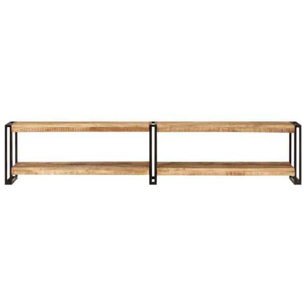 Mueble de TV madera maciza de mango 200x30x40 cm M 2