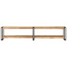 Mueble de TV madera maciza de mango 200x30x40 cm 2