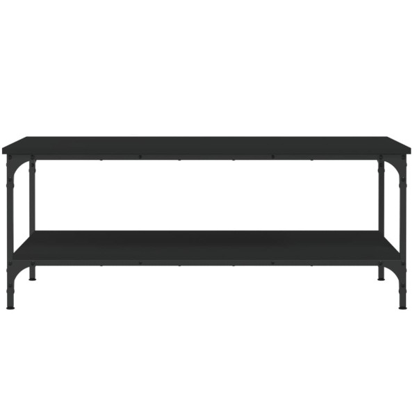 Mesa de centro madera de ingeniería negro 100x55x40 cm M 4