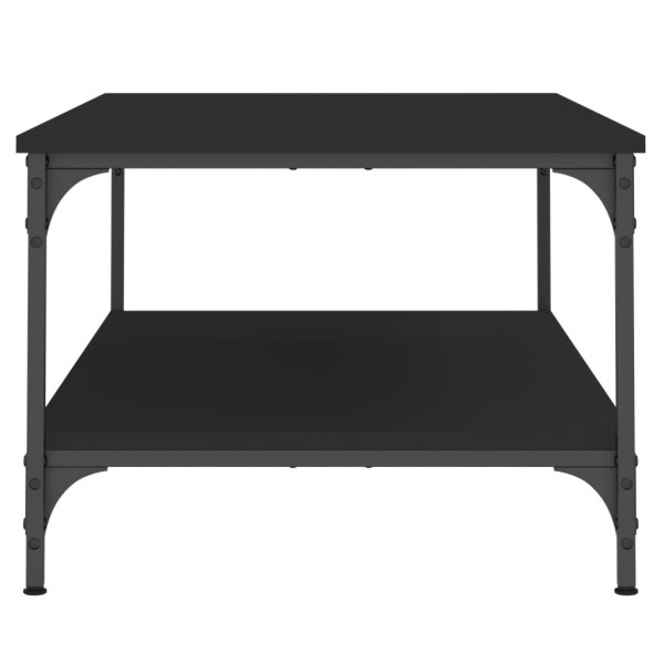 Mesa de centro madera de ingeniería negro 100x55x40 cm M 5
