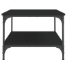 Mesa de centro 100x55x40 cm derivados de madeira preto 5