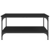 Mesa de centro 80x80x40 cm derivados de madeira preto 5